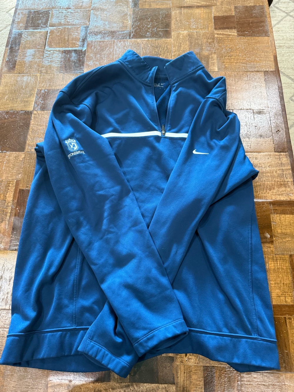 Nike Golf Men's Royal Blue Quarter-Zip Tour Performance Jacket: Stonebriar